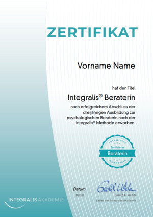 Integralis Ausbildung - Grafik des Zertifikats